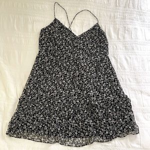Abercrombie & Fitch Black Floral Mini Dress